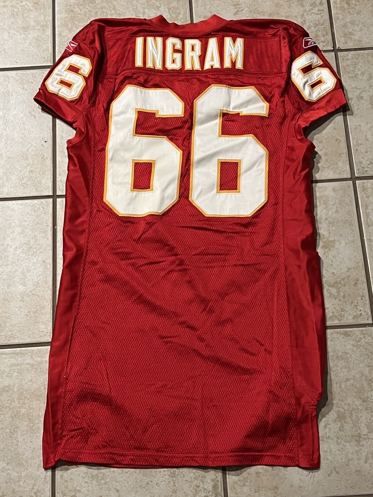 KANSAS CITY CHIEFS GAME USED ? ISSUED JERSEY JONATHAN INGRAM SAN DIEGO STATE