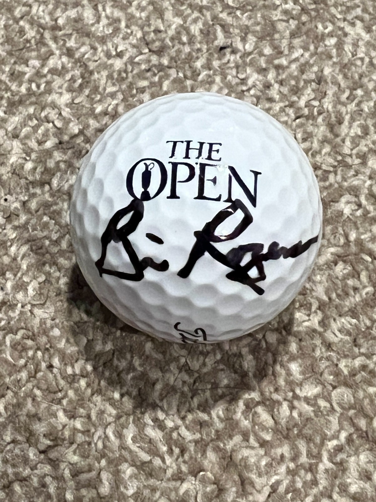 BILL ROGERS SIGNED OFFICIAL BRITISH OPEN GOLF BALL 1981 CHAMPION AUTOGRAPH