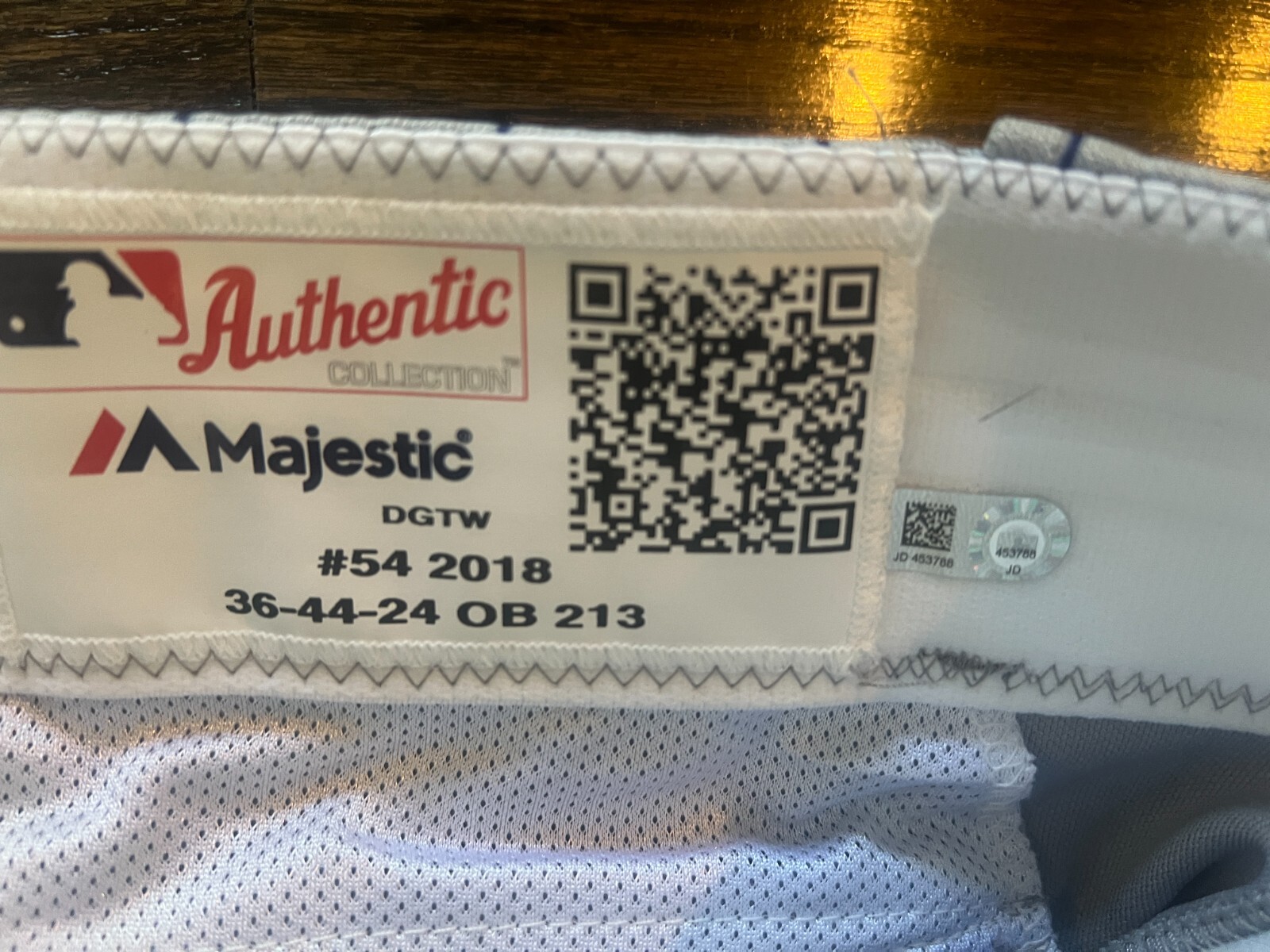GAME USED ? ISSUED BASEBALL PANTS DETROIT TIGERS STARS TBTC 2018 DREW VerHAGEN