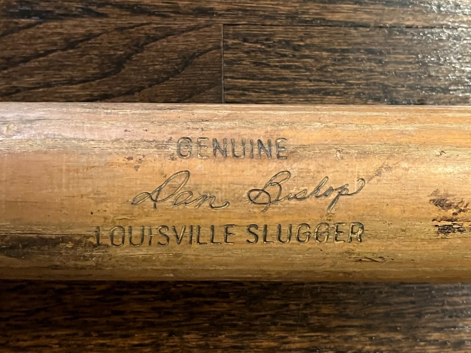 DAN BISHOP GAME USED BASEBALL BAT VTG MISSOURI SPORTS HALL OF FAME HOF