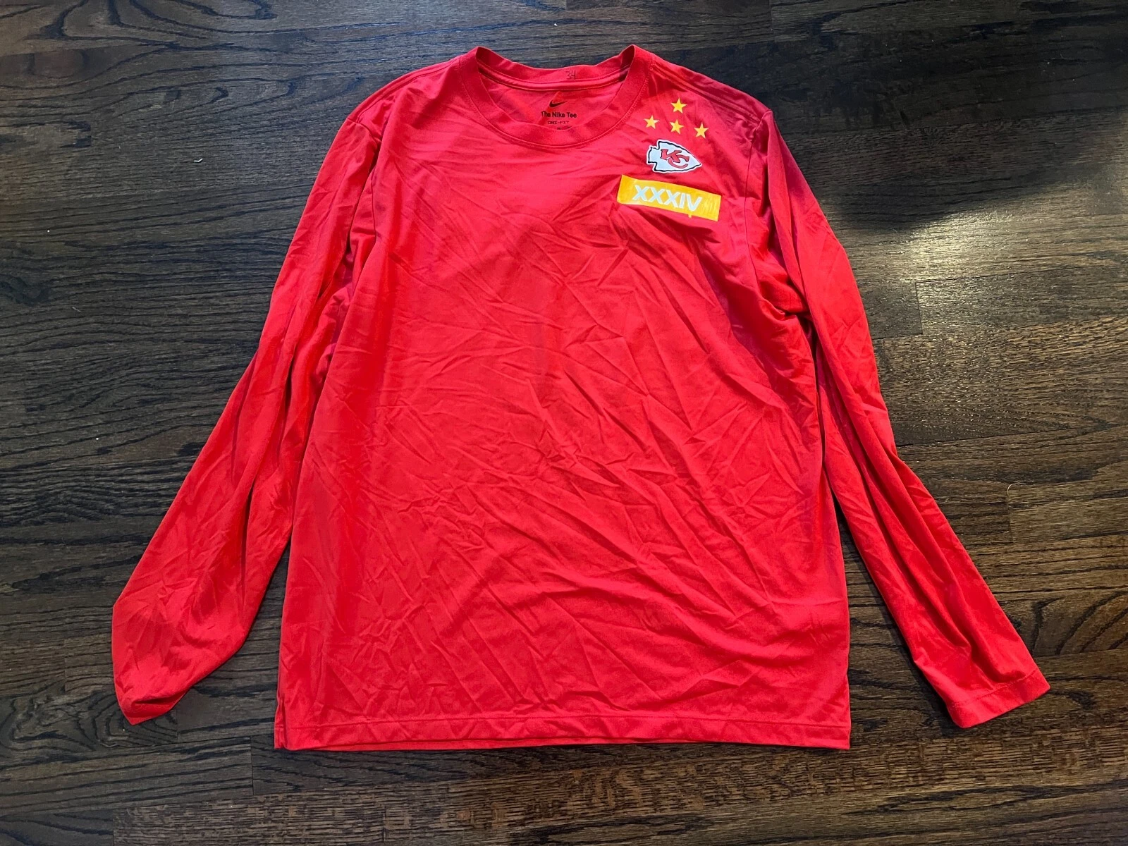 KANSAS CITY CHIEFS GAME USED ? TEAM ISSUED FOOTBALL SHIRT XL DENERIC PRINCE