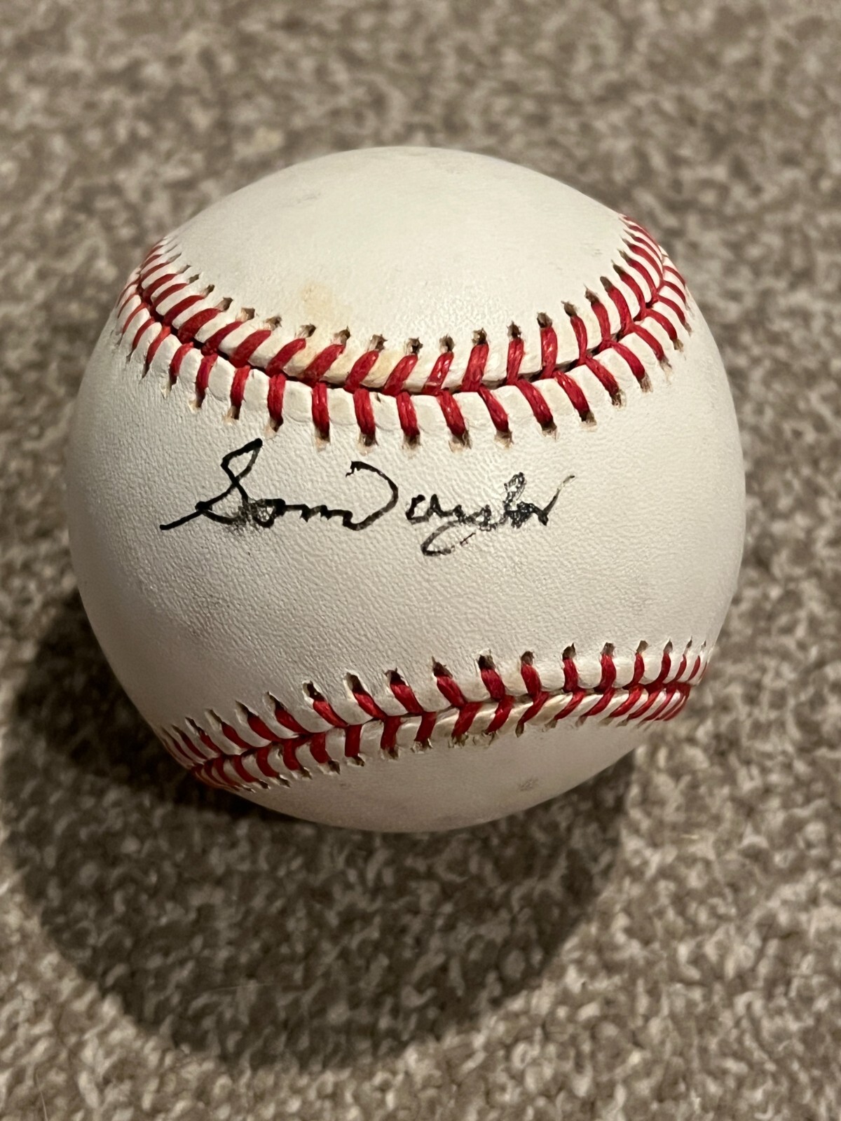 SAM BAY TAYLOR SIGNED BASEBALL AUTO KANSAS CITY MONARCHS + CLOWNS MLB HOLO