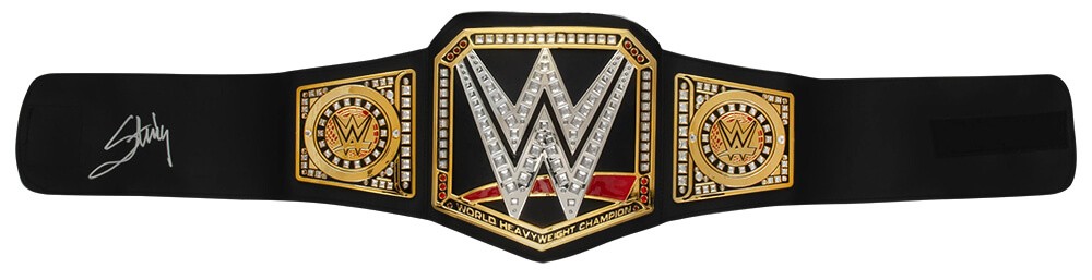 Sting Signed WWE World Championship Replica Toy Wrestling Belt - (SS COA)