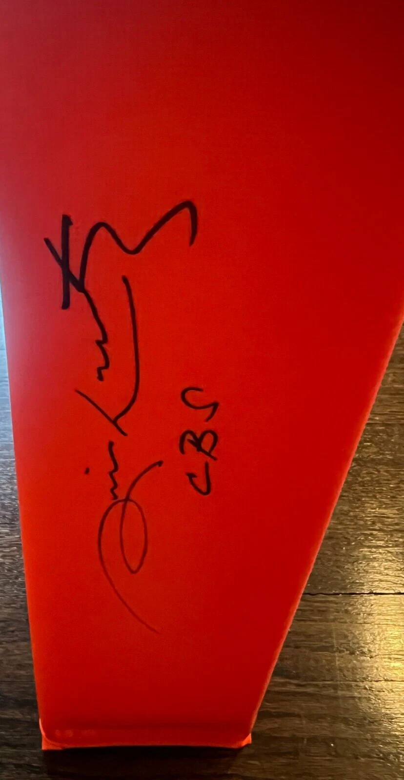 NFL / GOLF ANNOUNCER JIM NANTZ SIGNED FOOTBALL PYLON AUTO JSA COA
