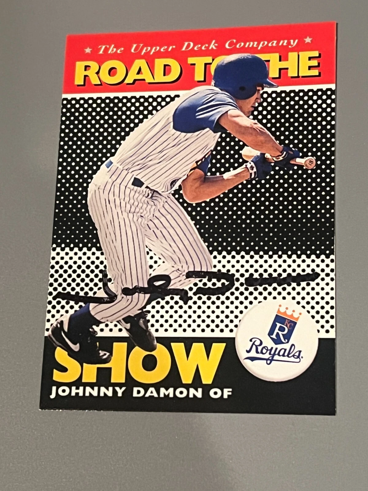 SIGNED BASEBALL CARD AUTO JOHNNY DAMON KANSAS CITY ROYALS 1994 UPPER DECK MILB