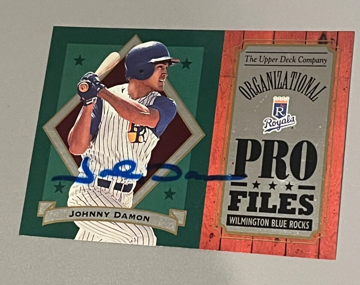 SIGNED BASEBALL CARD AUTO JOHNNY DAMON KANSAS CITY ROYALS 1994 UPPER DECK #OP-13