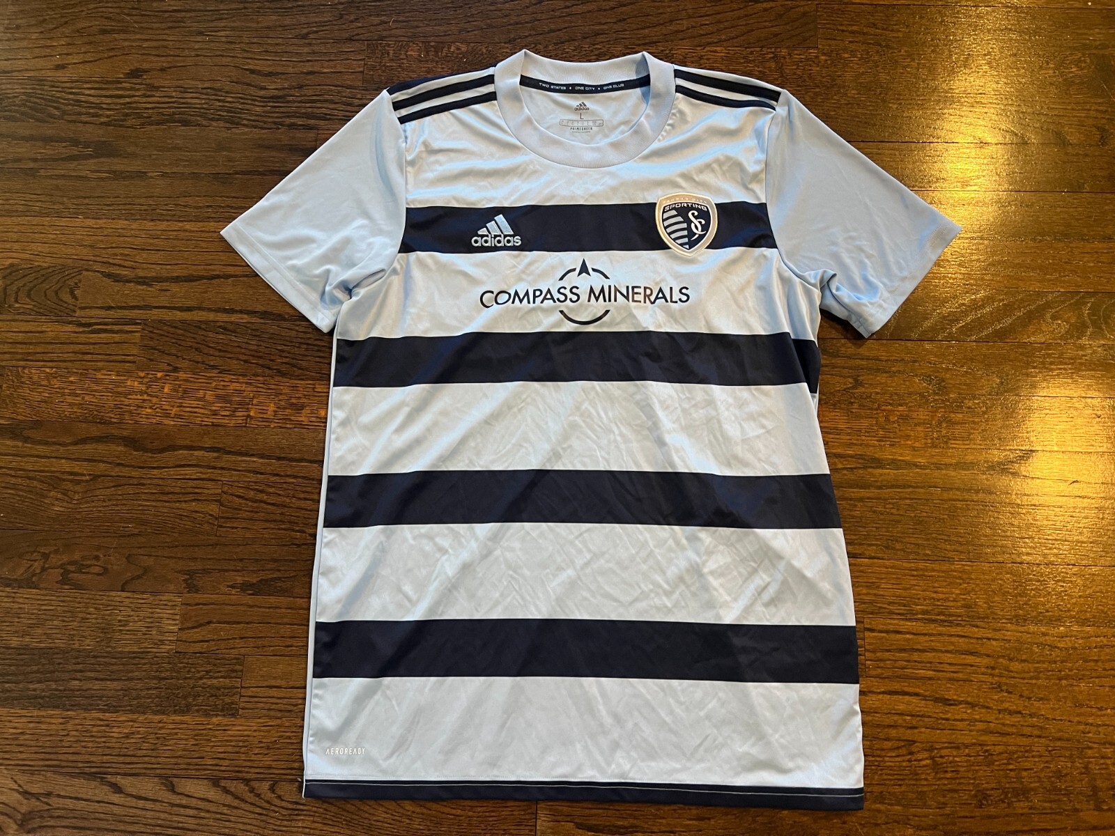 SPORTING KC KANSAS CITY SKC MLS GAME USED ? TEAM ISSUED SOCCER JERSEY SYKES #68