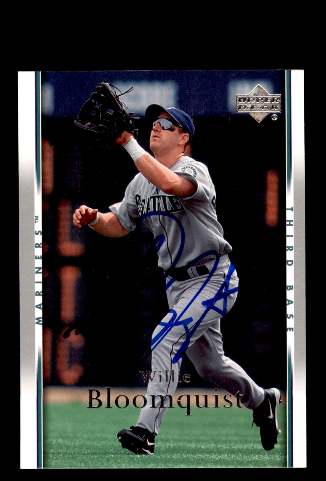 Signed Baseball Card Auto 2007 Upper Deck #193 Willie Bloomquist Mariners