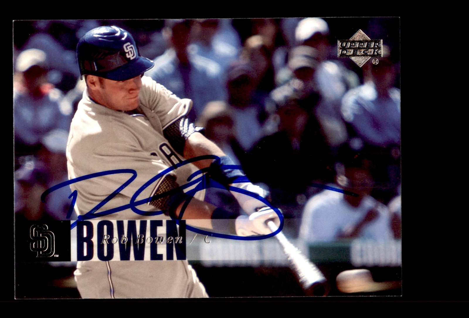Signed Baseball Card Auto 2006 Upper Deck #780 Rob Bowen San Diego Padres