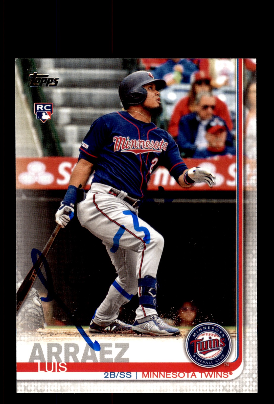 Signed Baseball Card Auto 2019 Topps #US247 Luis Arraez Minnesota Twins RC