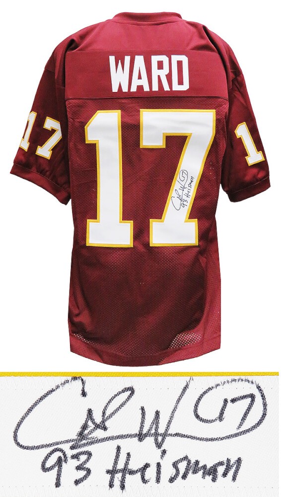 Charlie Ward SEMINOLES Signed Maroon Custom Football Jersey w/93 Heisman - SS