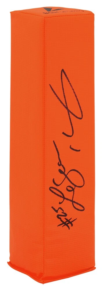 LeSean McCoy (EAGLES) Signed BSN Orange Endzone Football Pylon - (SCHWARTZ COA)