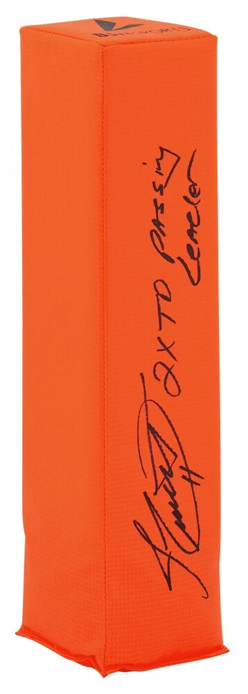 Jim Everett Signed BSN Orange Endzone Football Pylon w/2x TD Pass Leader -SS COA