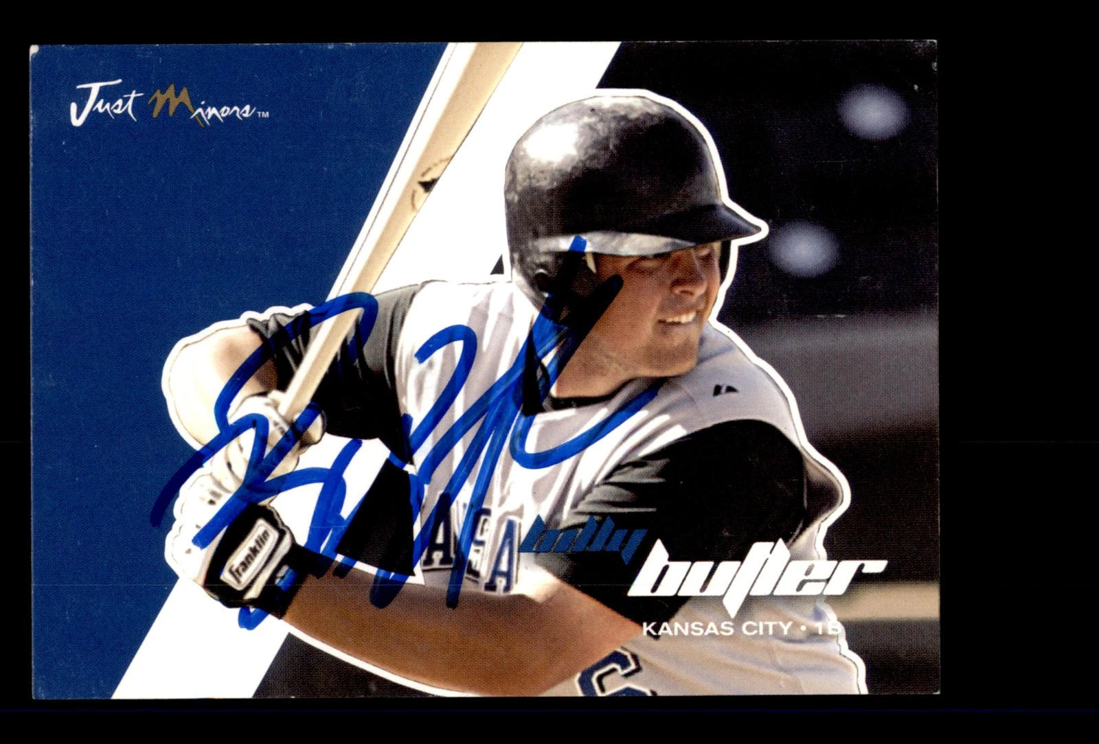 Signed Baseball Card Auto 2008 Just Autographs #09 Billy Butler Royals