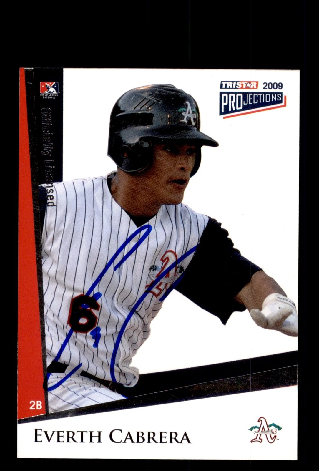 Signed Baseball Card Auto 2009 TriStar PROjections #39 Everth Cabrera