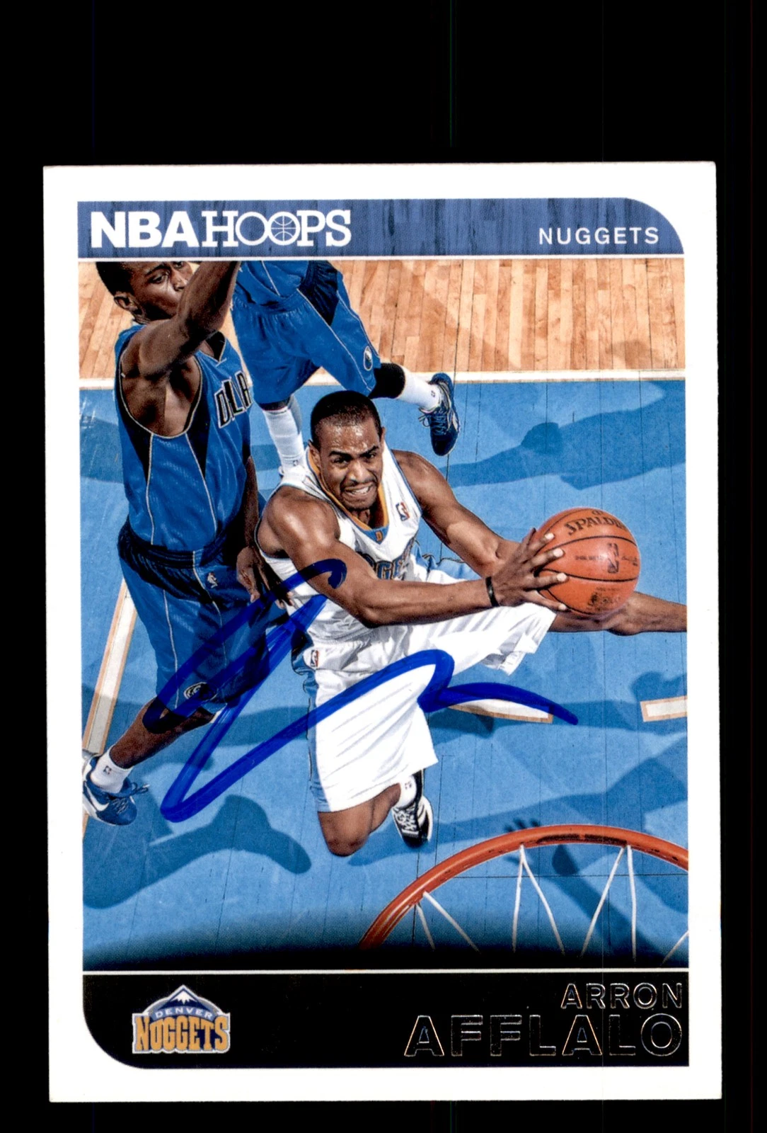 Signed Basketball Card Auto 2014-15 Hoops #24 Arron Afflalo Nuggets