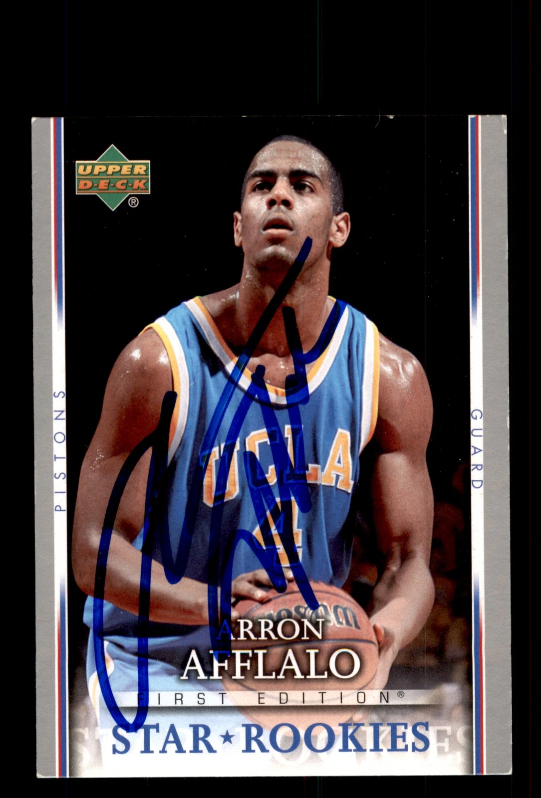 Signed Basketball Card Auto 2007-08 Upper Deck First Edition #216 Arron Afflalo