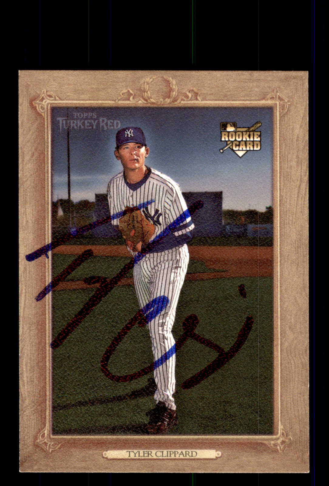 Signed Baseball Card Auto Tyler Clippard 2007 Topps Turkey Red #75 Yankees