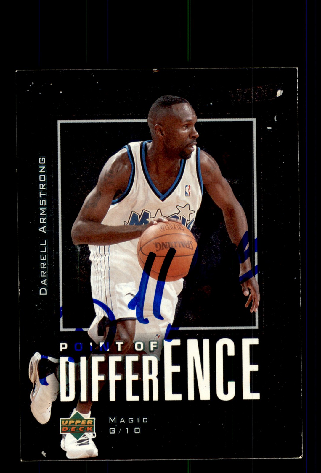 Signed Basketball Card Auto Darrell Armstrong 2003-04 Upper Deck Victory #186