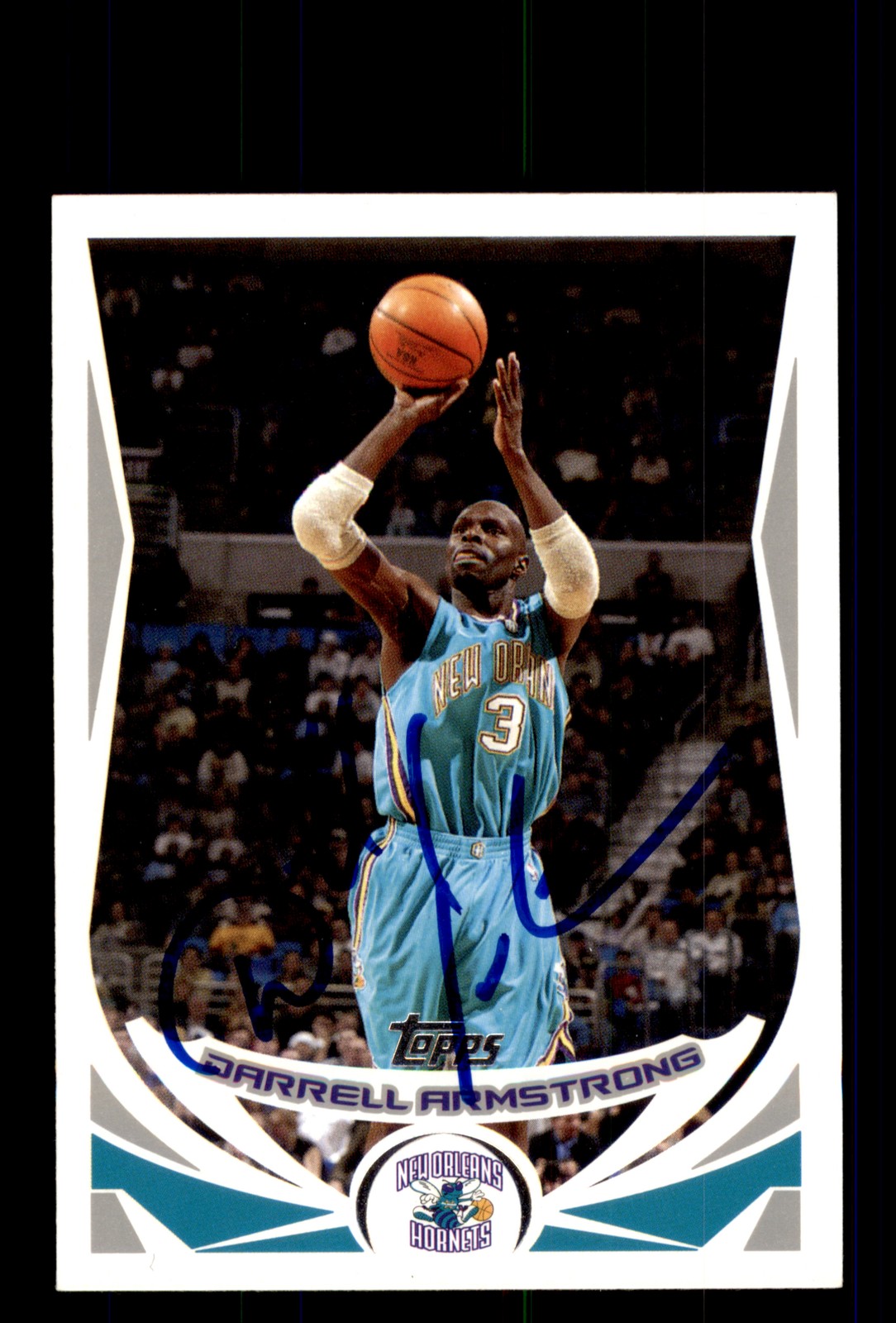 Signed Basketball Card Auto Darrell Armstrong 2004-05 Topps #10 Hornets