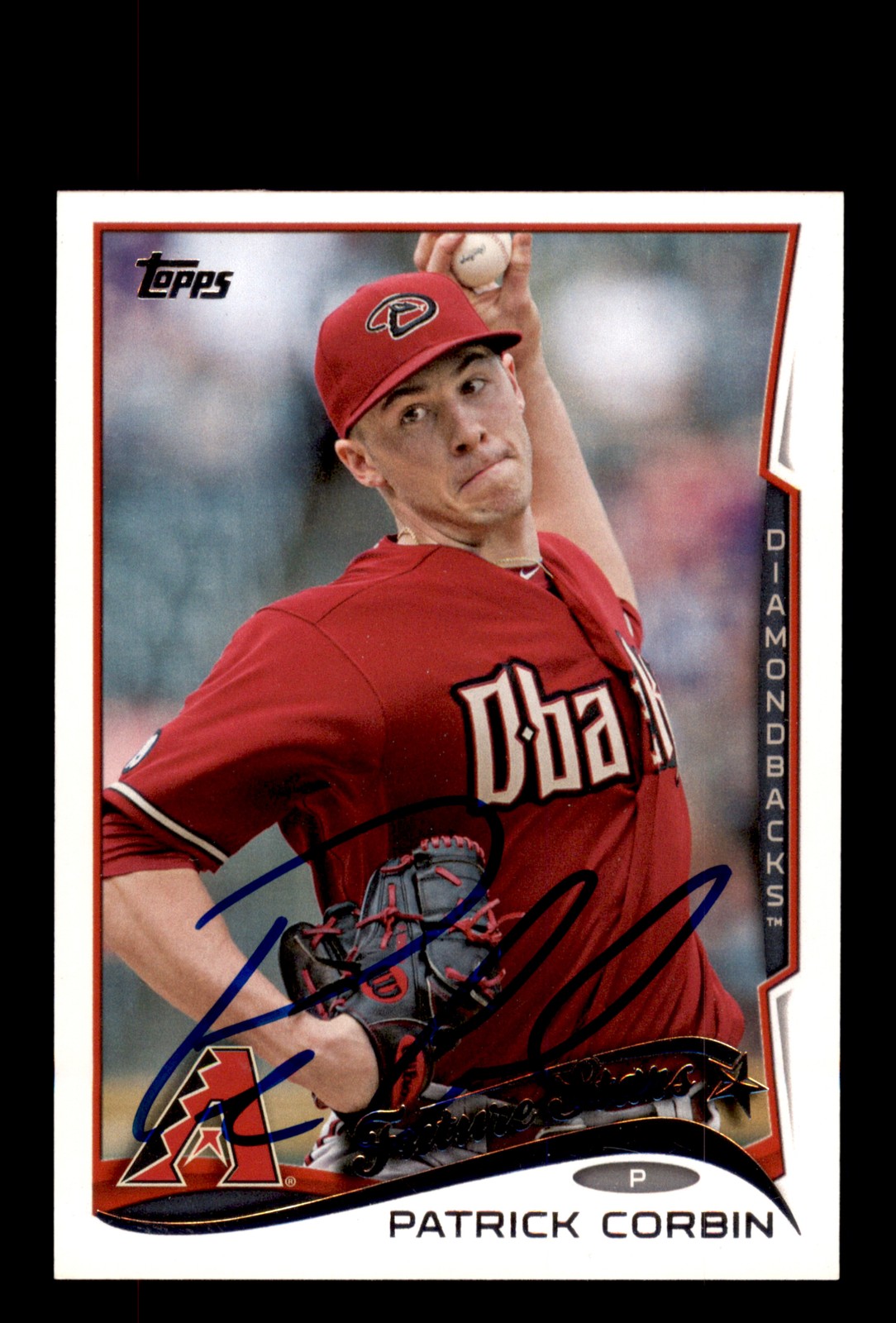Signed Baseball Card Auto Patrick Corbin 2014 Topps #611 Arizona Diamondbacks