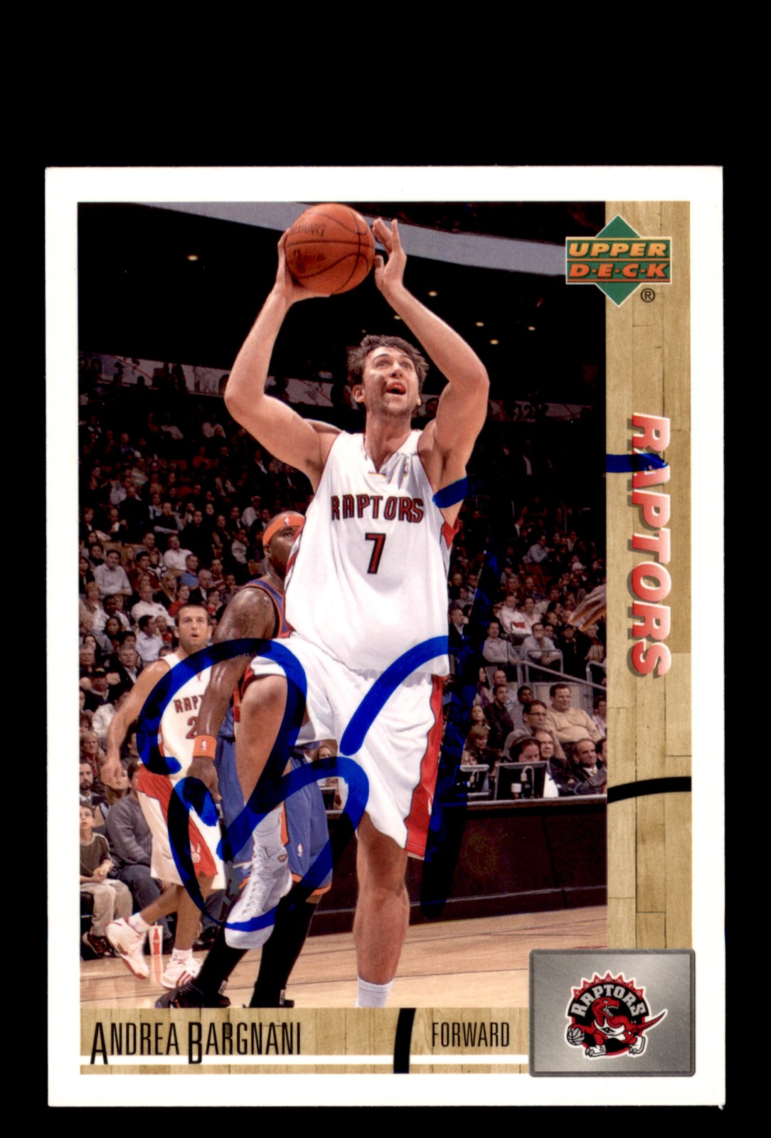 Signed Basketball Card Auto Andrea Bargnani 2008-09 Upper Deck Lineage #165
