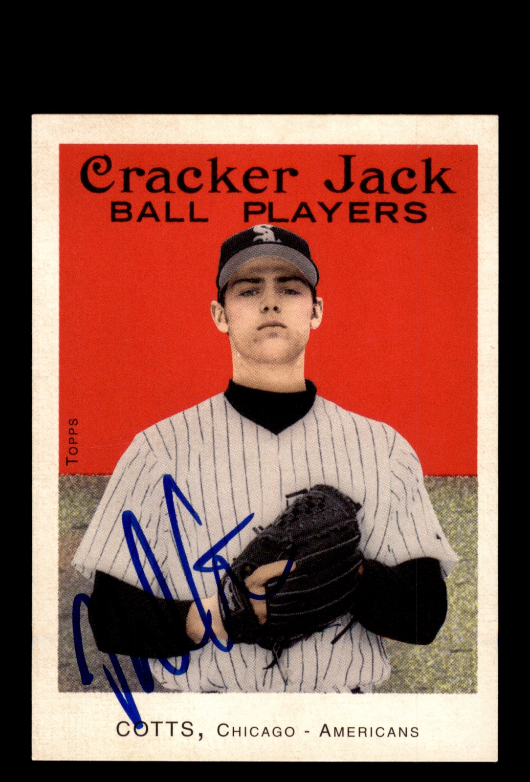 Signed Baseball Card Auto Neal Cotts 2004 Topps Cracker Jack #188 White Sox