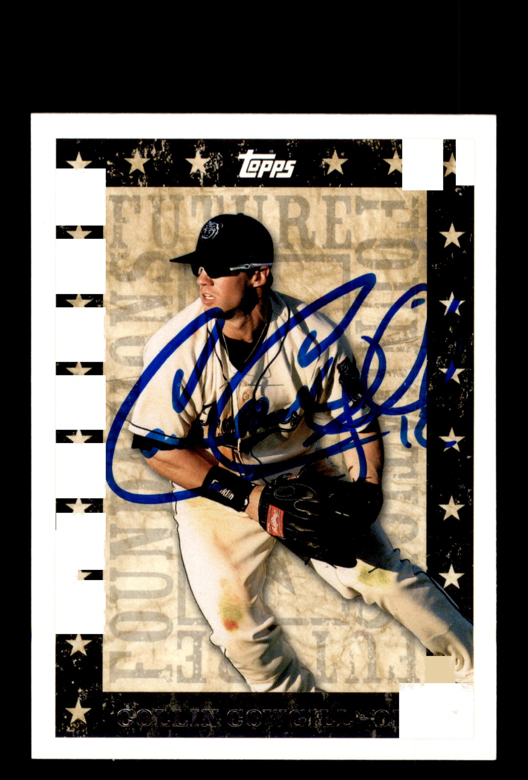 Signed Baseball Card Auto Collin Cowgill 2010 Topps Pro Debut #FF18