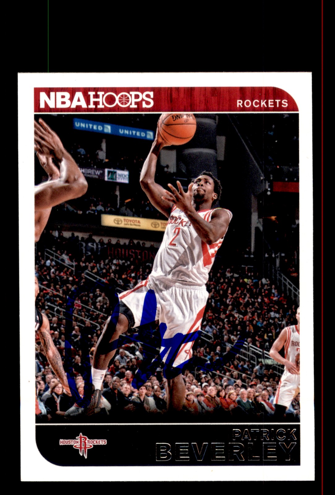Signed Basketball Card Auto Patrick Beverley 2014-15 Hoops #173 Houston Rockets