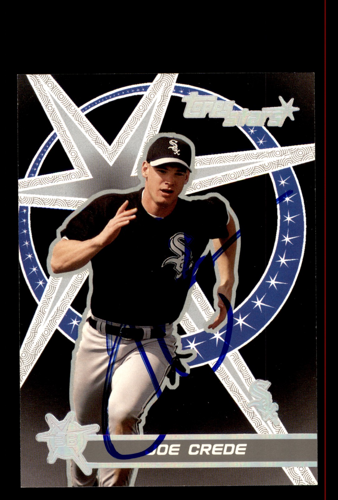 Signed Baseball Card Auto Joe Crede 2001 Topps Stars #153 Chicago White Sox