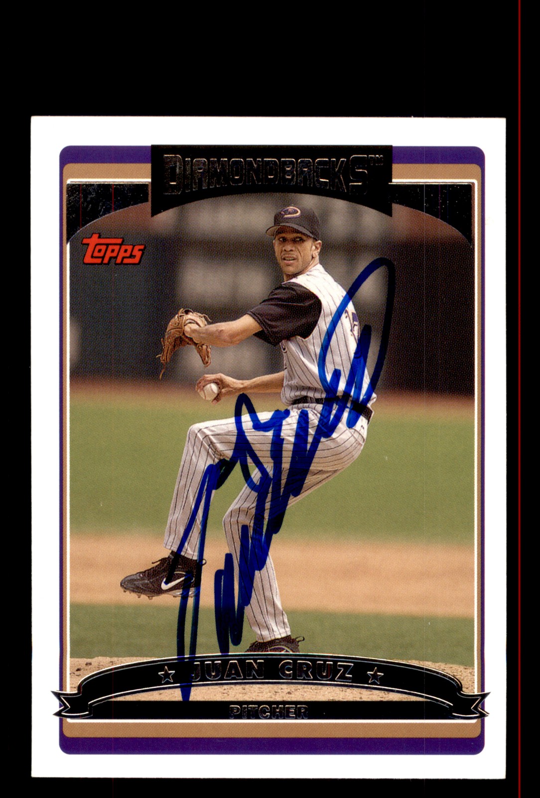Signed Baseball Card Auto Juan Cruz 2006 Topps #UH95 Diamondbacks
