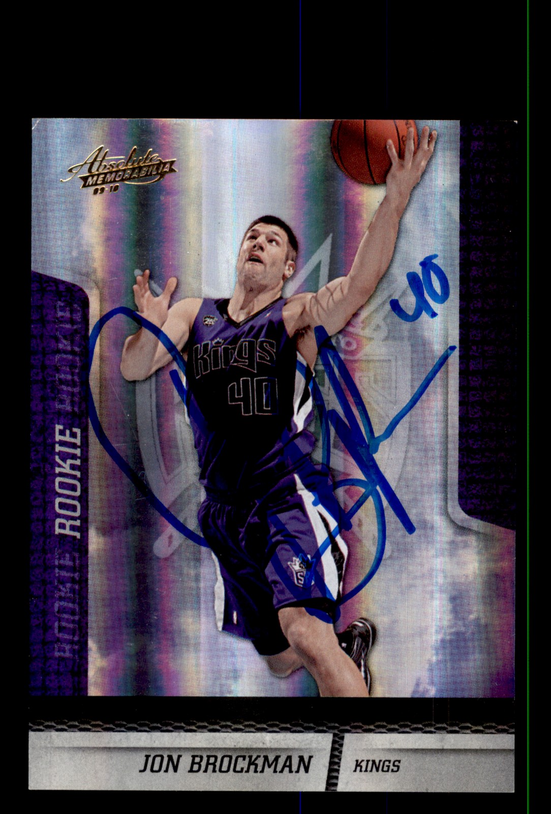 Signed Basketball Card Auto Jon Brockman 2009-10 Panini Absolute #136 Kings /499