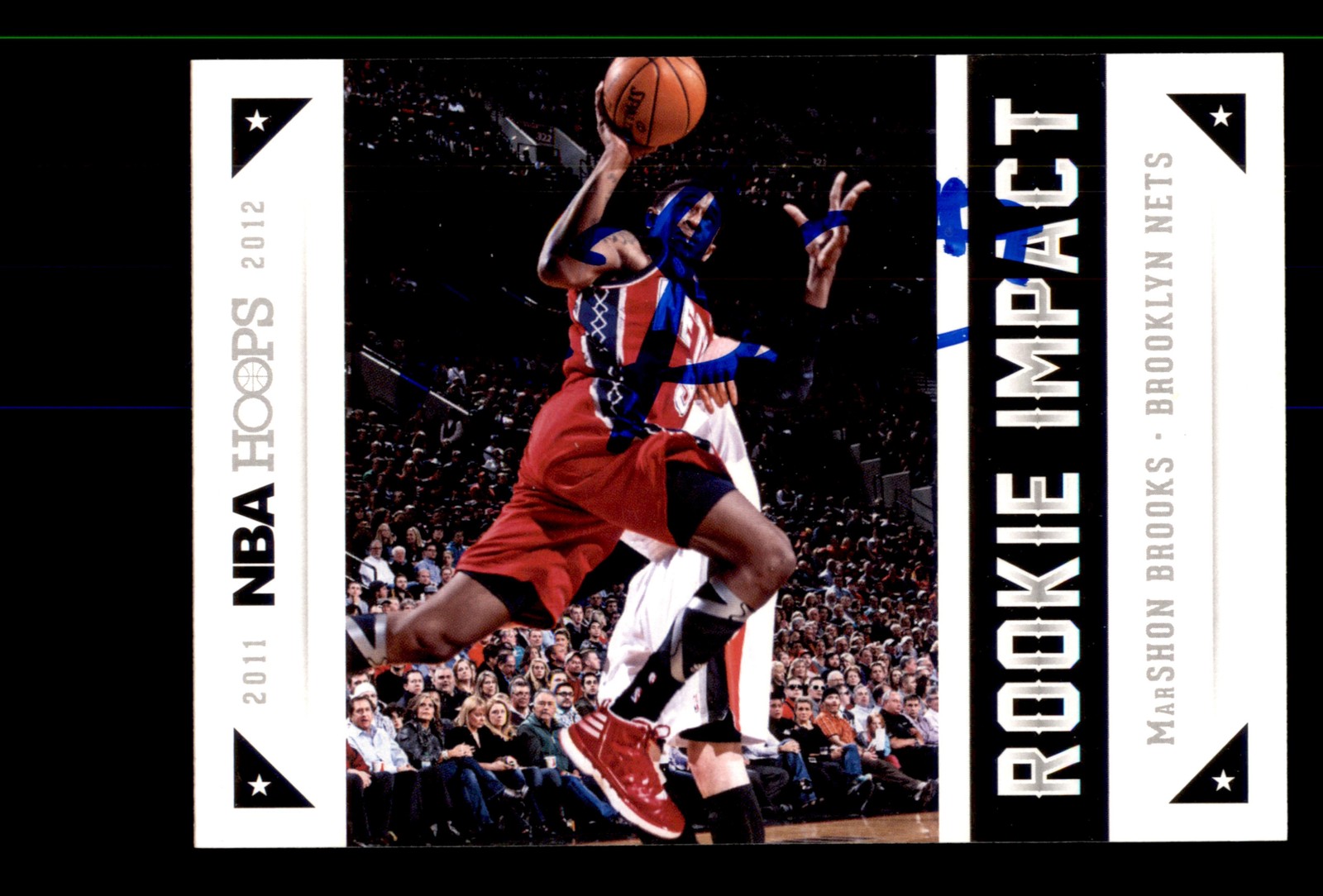 Signed Basketball Card Auto MarShon Brooks 2012-13 Hoops #3 Brooklyn Nets