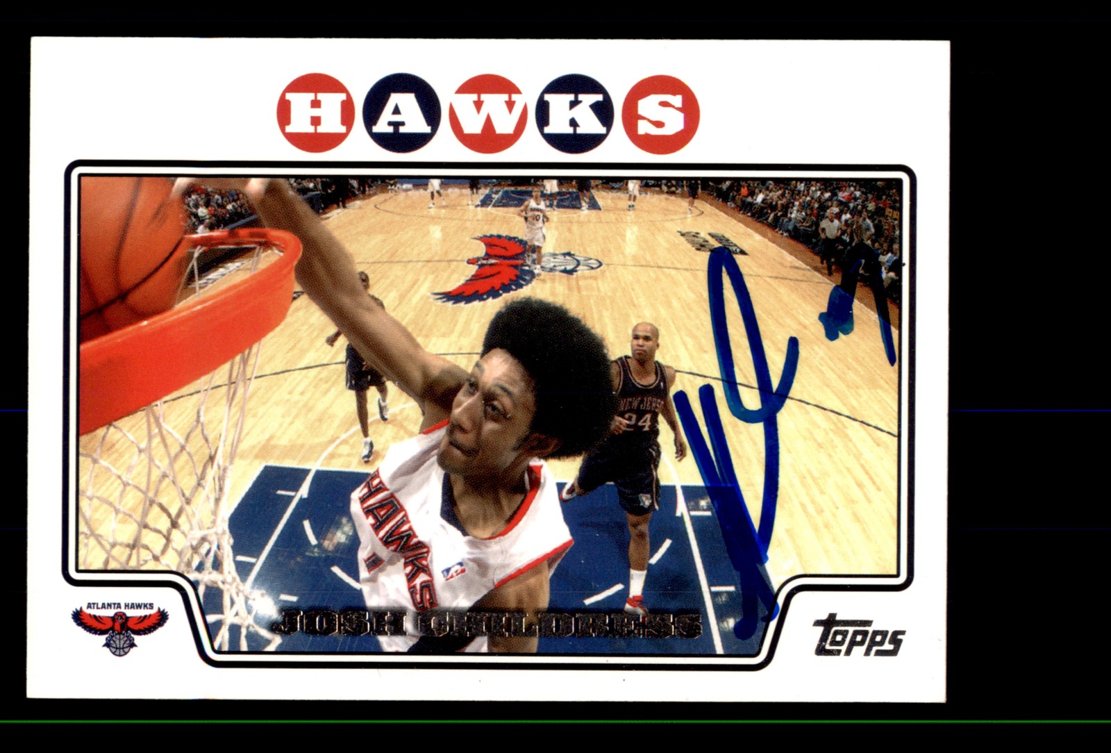 Signed Basketball Card Auto Josh Childress 2008-09 Topps #85 Atlanta Hawks