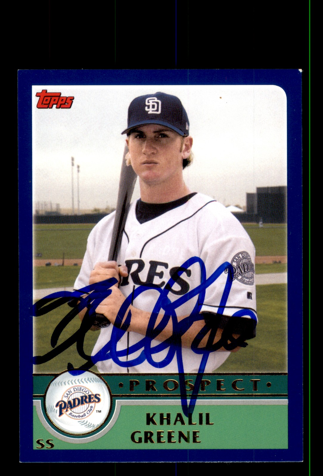Signed Baseball Card Auto Khalil Greene 2003 Topps #T164 Padres