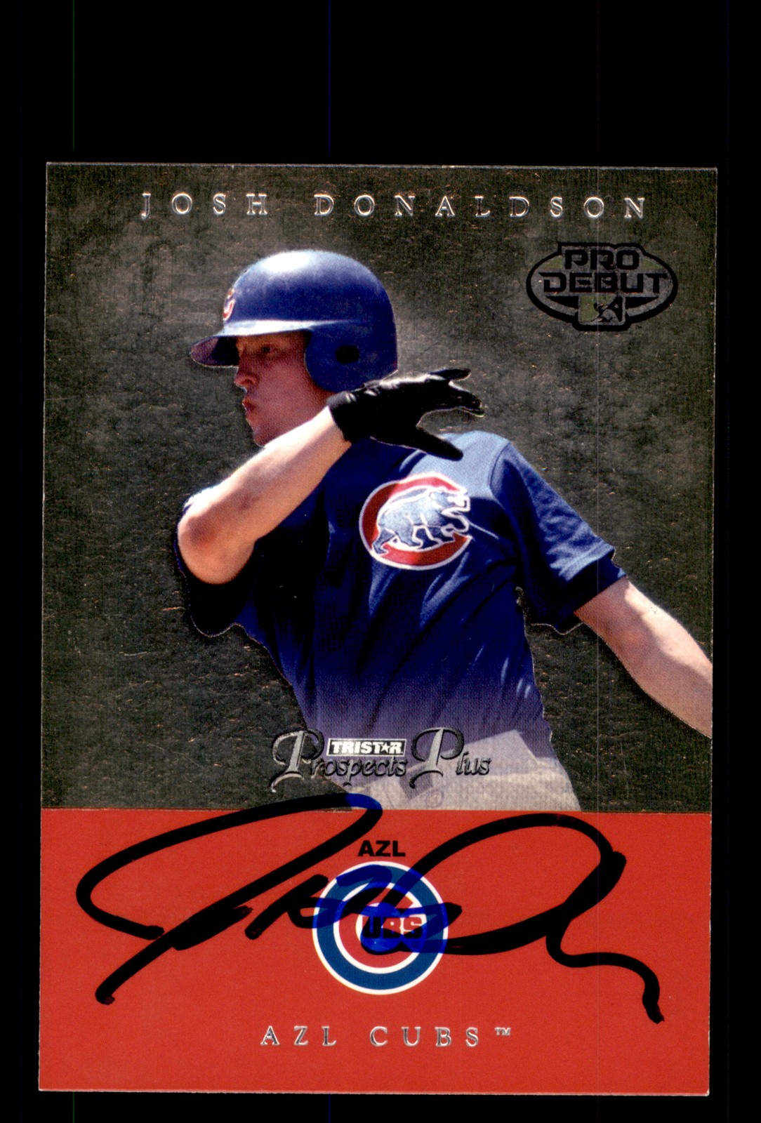 Signed Baseball Card Auto Josh Donaldson 2007 TriStar Prospects Plus #59