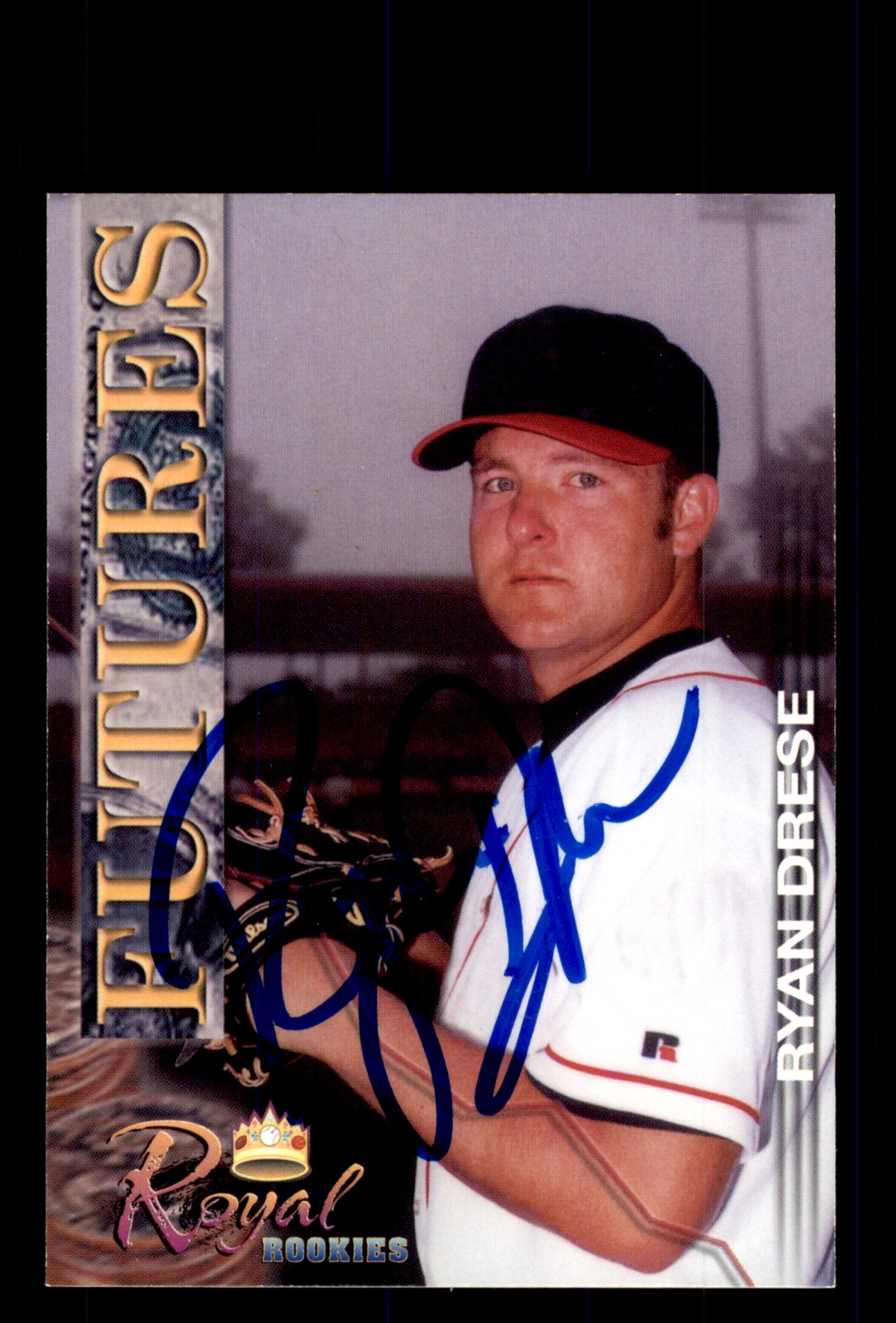 Signed Baseball Card Auto Ryan Drese 2001 Royal Rookies Futures #37 In Person