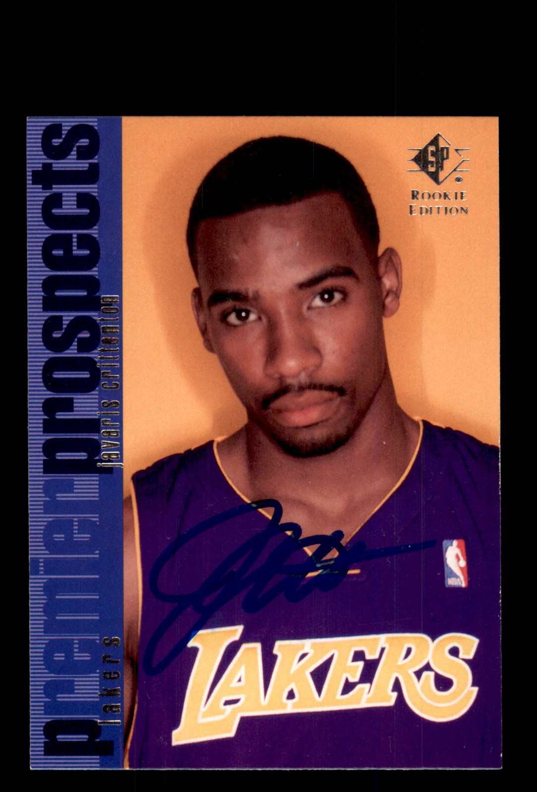 Signed Basketball Card Auto Javaris Crittenton 2007-08 SP Rookie Ed. 119 Lakers