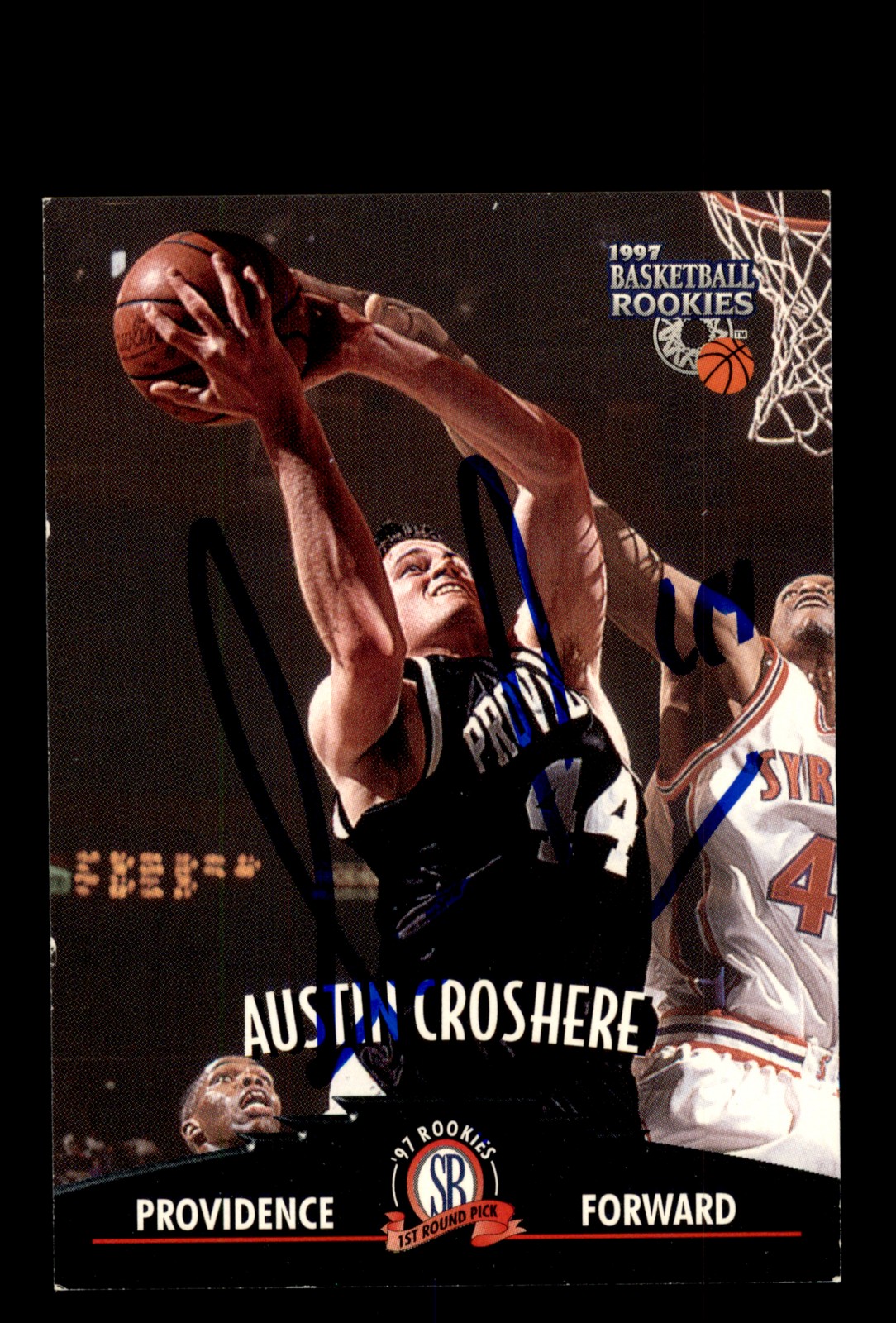 Signed Basketball Card Auto Austin Croshere 1997 Score Board Rookies #23 Friars