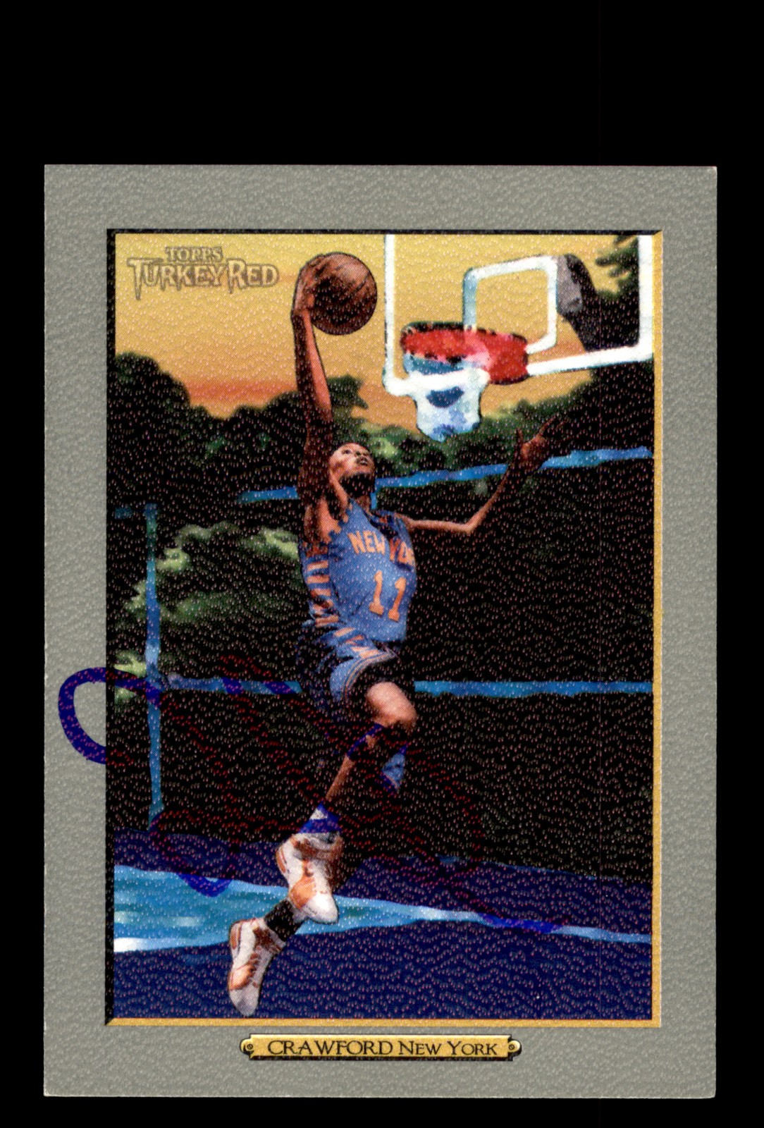 Signed Basketball Card Auto Jamal Crawford 2006-07 Topps Turkey Red #139 Knicks