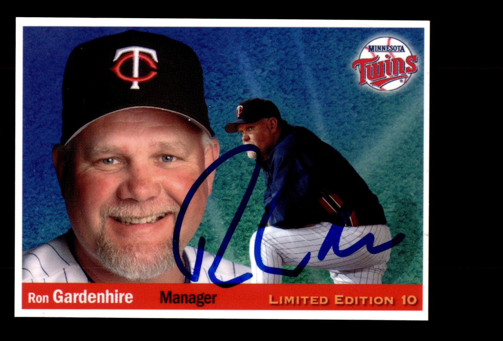 Signed Baseball Card Auto Ron Gardenhire 2004 DAV Minnesota Twins