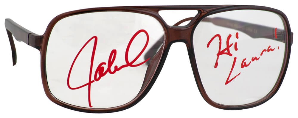 Jaleel White Signed (Urkel) Brown Nerdy Big Frame Eye Glasses w/Hi Laura- SS COA