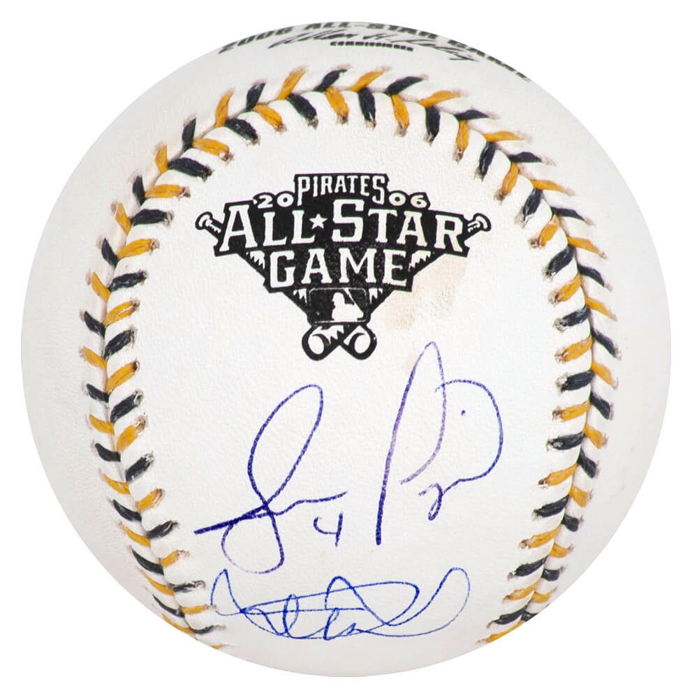 Ichiro Suzuki & Jose Lopez Signed 2006 All Star Game Logo Baseball (Beckett COA)