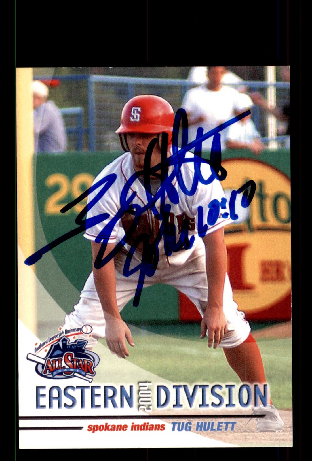 Signed Baseball Card Auto Tug Hulett 2004 Grandstand Northwest League All-Stars