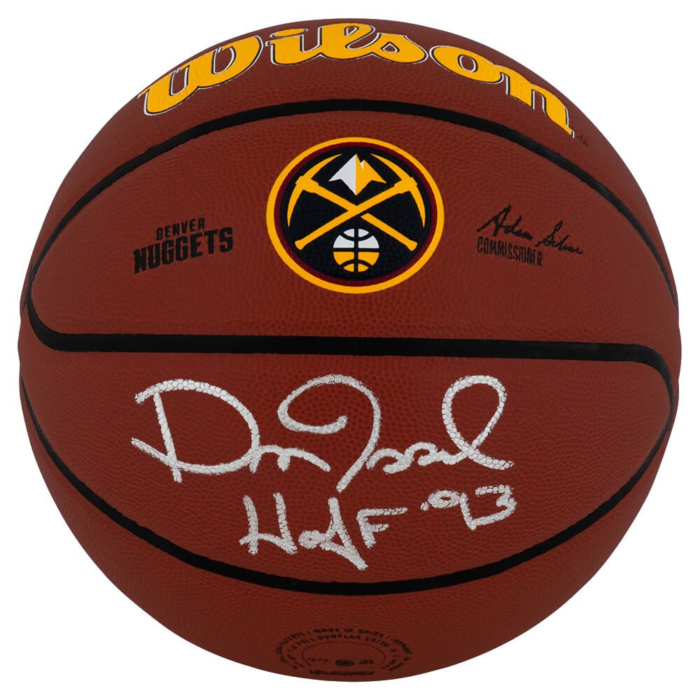 Dan Issel Signed Nuggets Logo Wilson Alliance NBA Basketball w/HOF'93 - (SS COA)