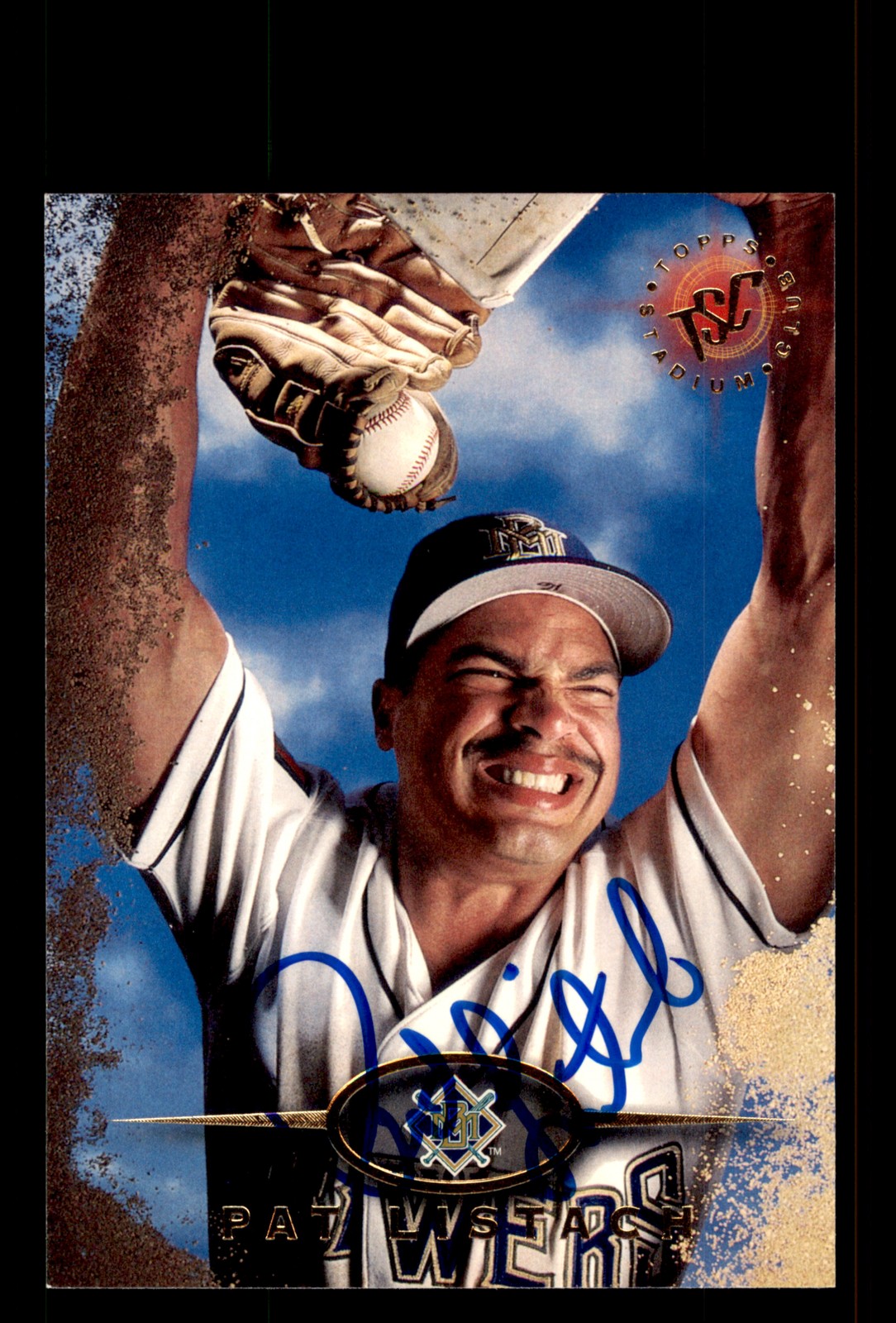 Signed Baseball Card Auto Pat Listach 1995 Stadium Club #244 Milwaukee Brewers