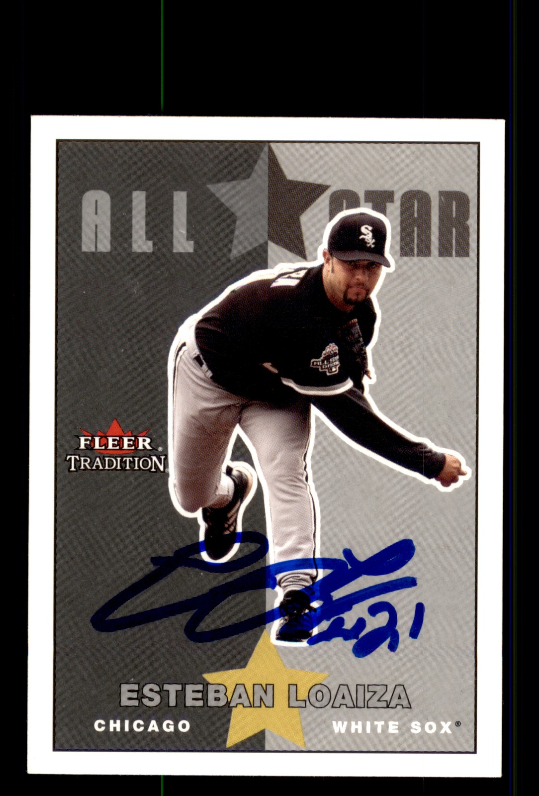 Signed Baseball Card Auto Esteban Loaiza 2003 Fleer Tradition #U209 White Sox