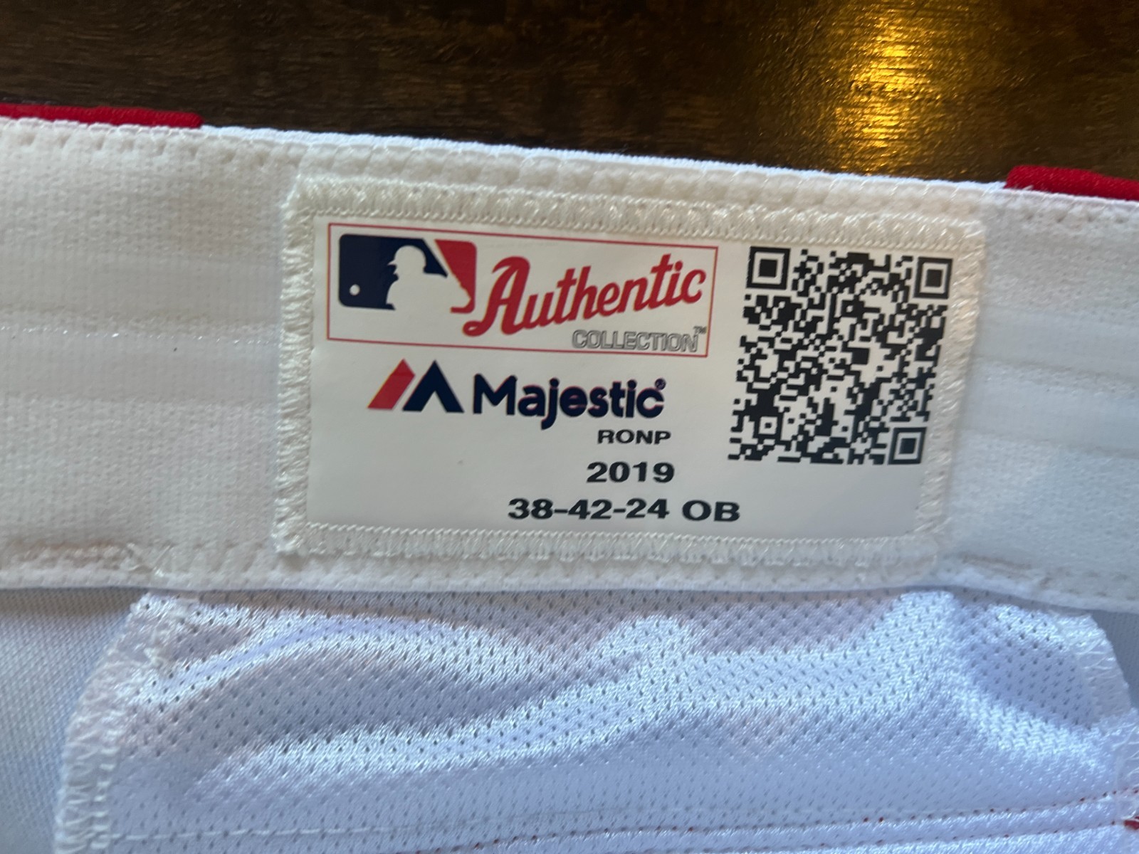 GAME ISSUED MAJESTIC MLB BASEBALL PANTS TBTC KANSAS CITY ROYALS SIZE 38-42-24