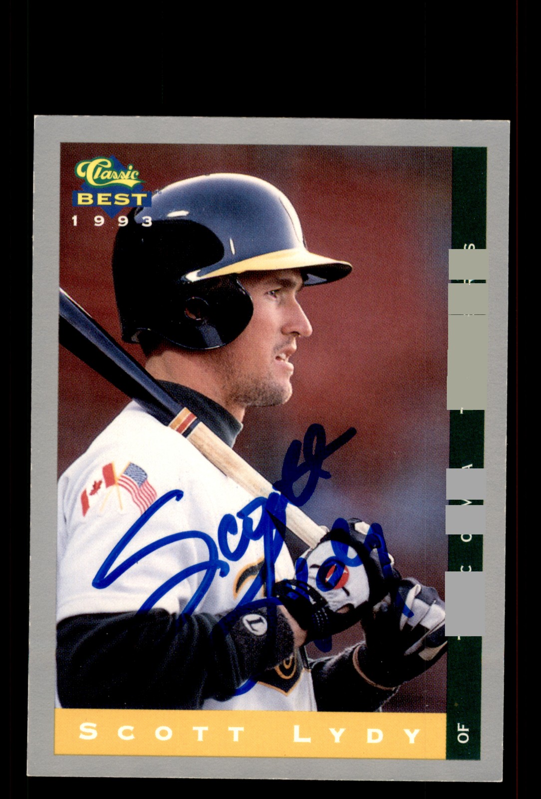 Signed Baseball Card Auto Scott Lydy 1993 Classic Best #144 Tacoma Tigers