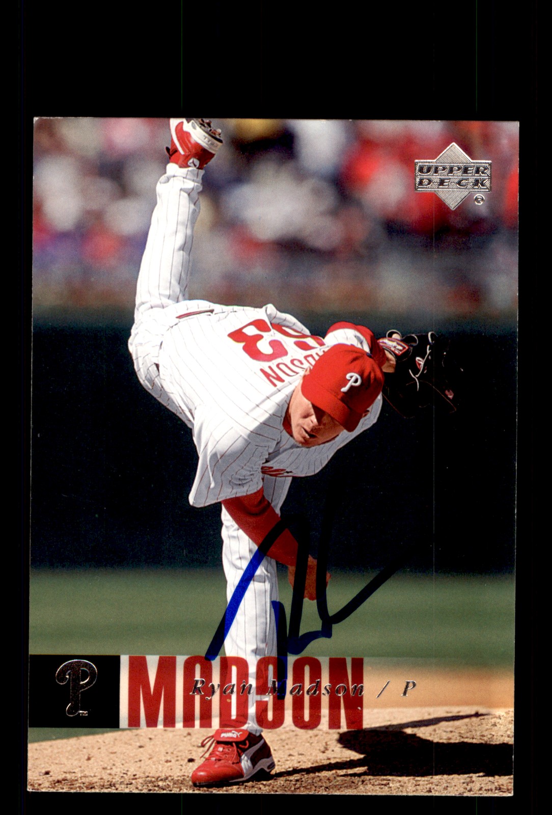 Signed Baseball Card Auto Ryan Madson 2006 Upper Deck #744 Philadelphia Phillies